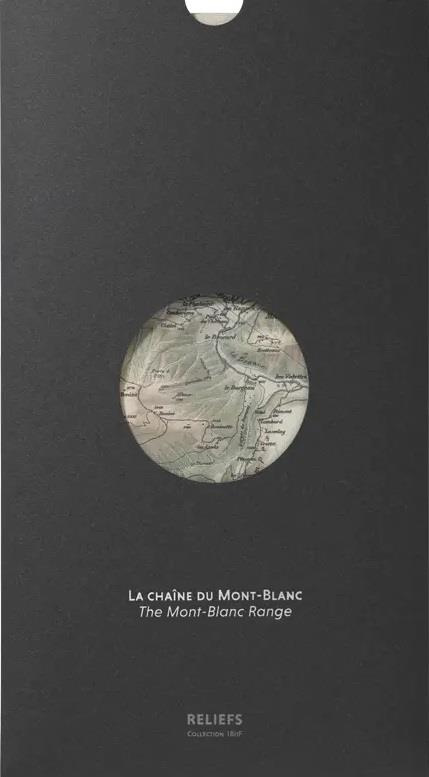 La chaîne du Mont-Blanc. 101,1 x 65 cm, Edition bilingue français-anglais
