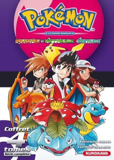 Pokémon, La grande aventure - Rouge Feu et Vert Feuille. Emeraude. Tomes 1 à 4