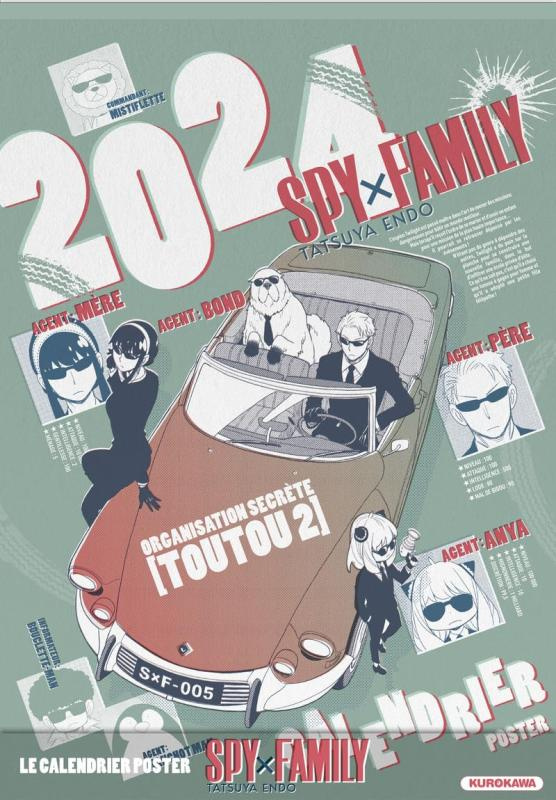 Calendrier Spy x Family : Edition 2024