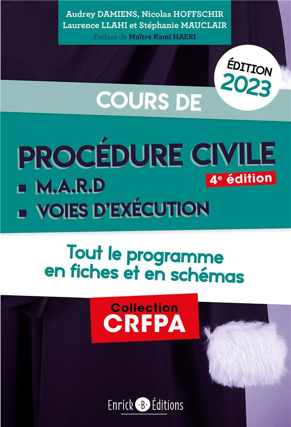 Cours de procédure civile et modes alternatifs de règlements des différends. Tout le programme en fi