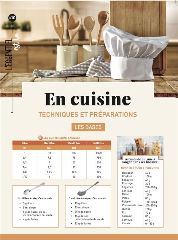 En cuisine. Techniques et préparations