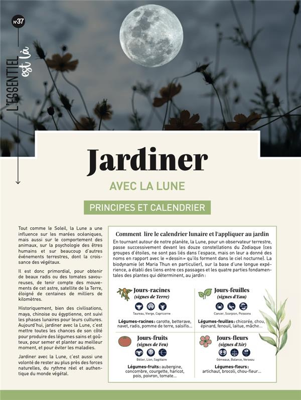 Jardiner avec les phases de la lune . Principes et calendrier, d'octobre 2022 à septembre 2023