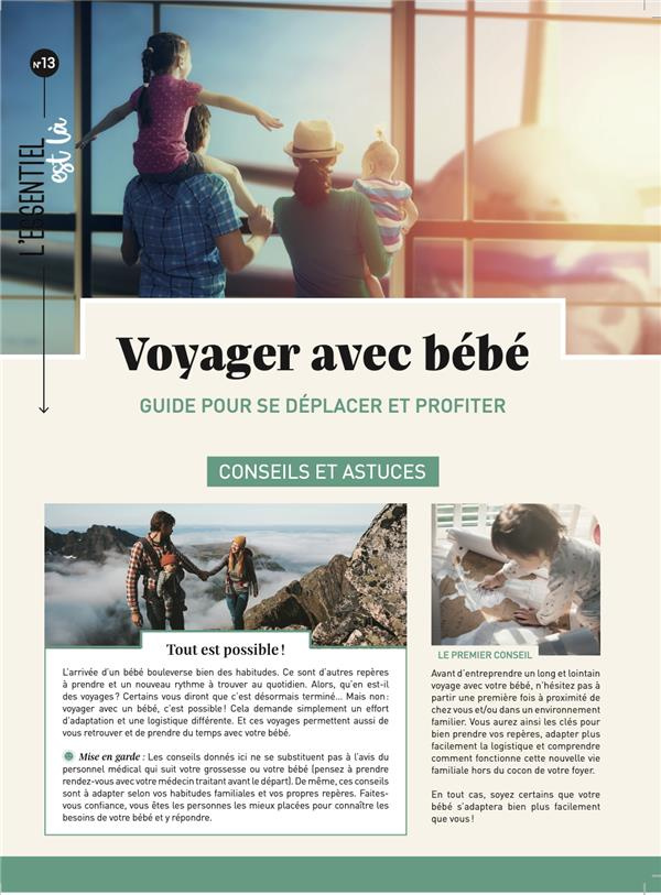 Voyager avec bébé. Guide pour se déplacer et profiter