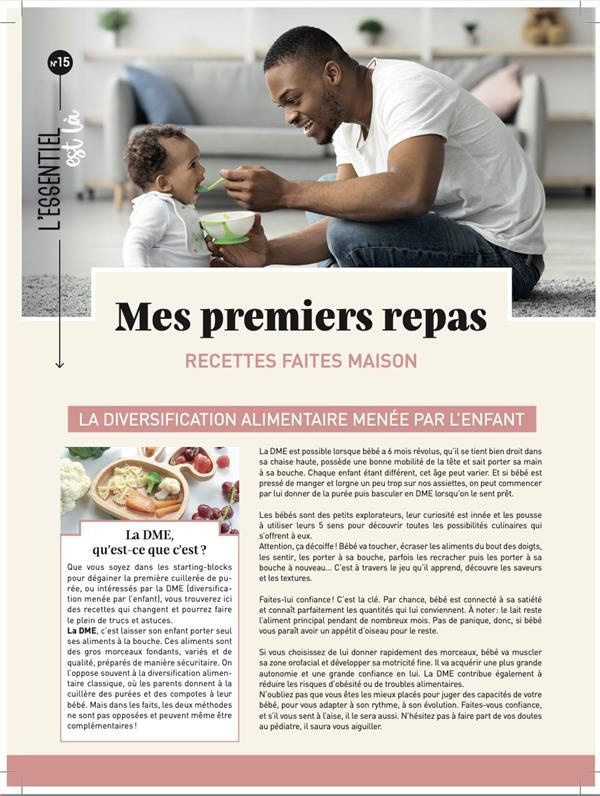 Mes premiers repas. Recettes faites maison