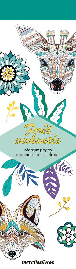 Forêt enchantée. Marque-pages à peindre ou à colorier