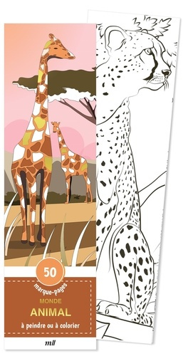 Monde animal. 50 marque-pages à peindre ou à colorier