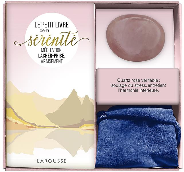 Coffret ma petite pierre de sérénité. Méditation, lâcher-prise, apaisement. Avec 1 véritable quartz