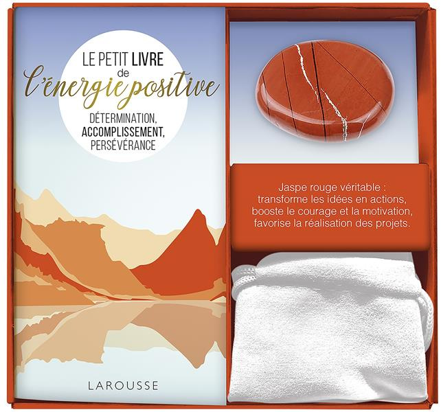 Coffret ma petite pierre d'énergie positive. Détermination, accomplissement, persévérance. Avec 1 vé