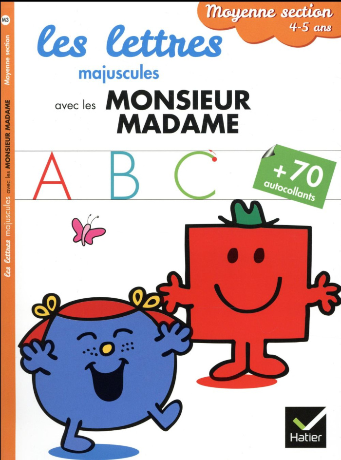 Les lettres majuscules avec les Monsieur Madame / Moyenne section 4-5 ans
