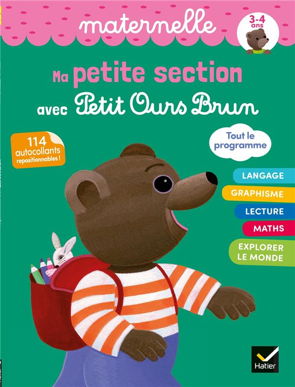 Ma petite section avec Petit Ours Brun. Avec 114 autocollants repositionnables !