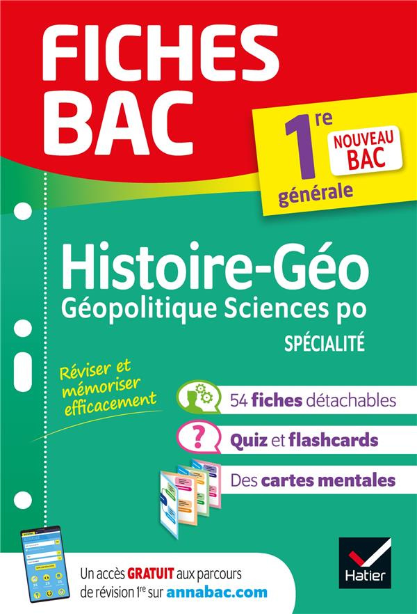 Histoire-géographie, Géopolitique, Sciences politiques 1re. Spécialité