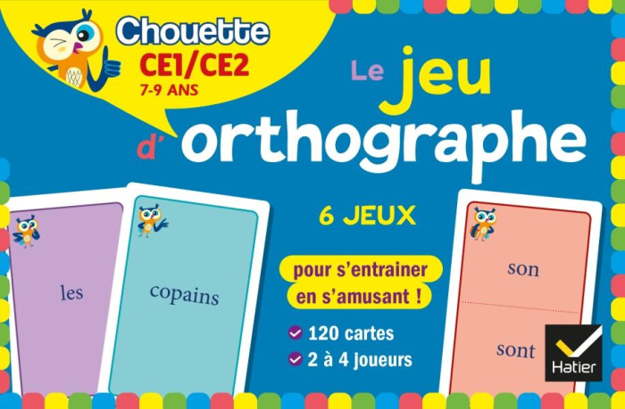 Le jeu d'orthographe CE1-CE2