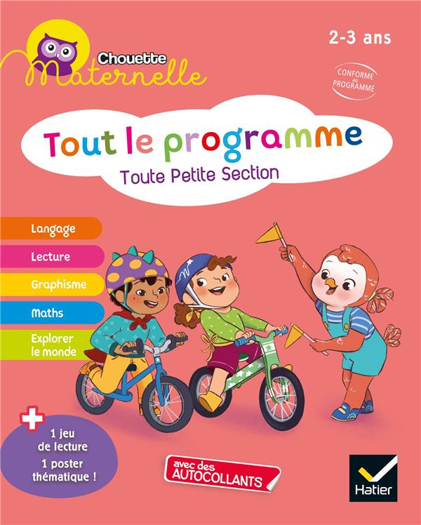 Tout le programme Toute Petite Section. Avec des autocollants   1 jeu de lecture   1 poster thématiq
