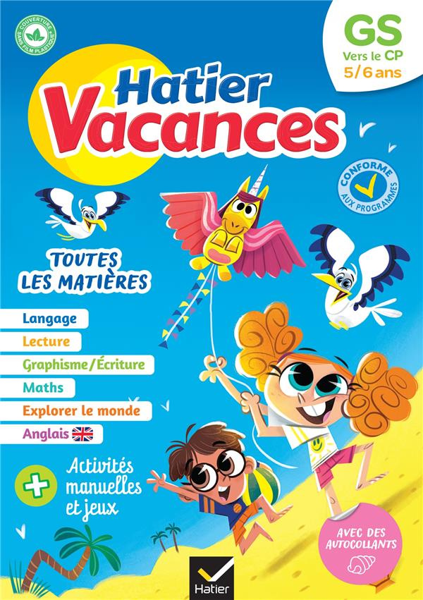 Hatier vacances GS vers le CP. Toutes les matières, Edition 2023
