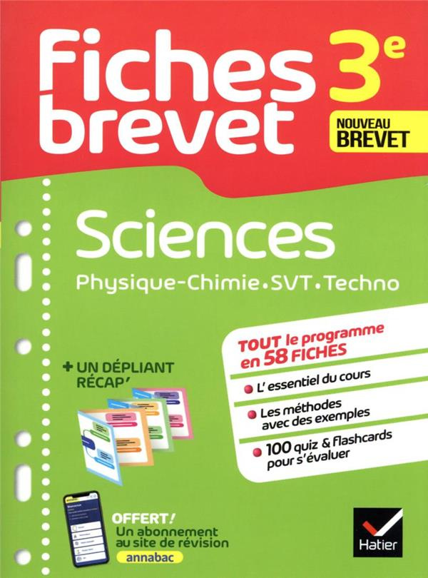 Sciences 3e. Physique-Chimie, SVT, Techno, Edition 2023