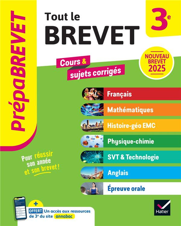 Tout le nouveau brevet 3e. Edition 2025