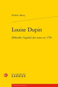 Louise Dupin - défendre l'égalité des sexes en 1750