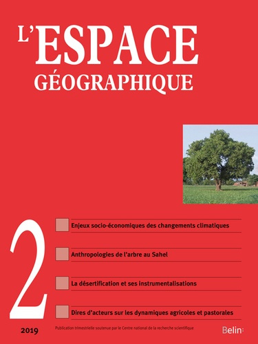 L'espace géographique N° 2, juin 2019