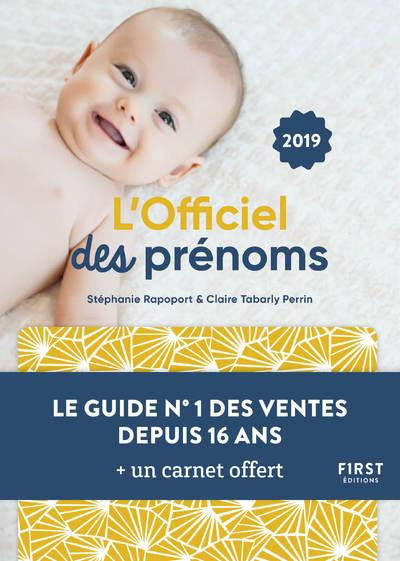 L'officiel des prénoms. Avec un carnet offert, Edition 2019
