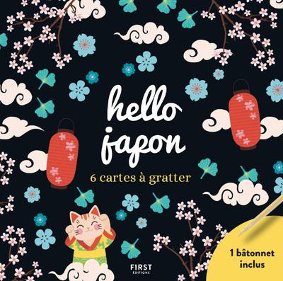 Hello Japon. 6 cartes à gratter et 1 bâtonnet inclus