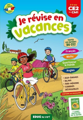 JE RÉVISE EN VACANCES DU CE2 AU CM1. Cahier de vacances 2022