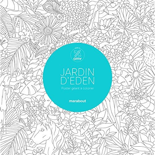 Jardin d'eden/Poster géant à colorier à 2 ou 4 mains / Poster géant à colorier à 2 ou 4 mains