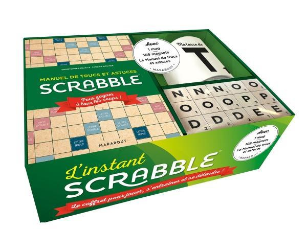 Coffret L'instant Scrabble. Avec 1 mug, 105 magnets, 1 Manuel de trucs et astruces Scrabble