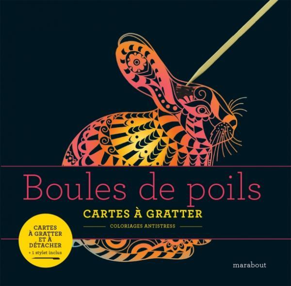 Livre à gratter - Boules de poils