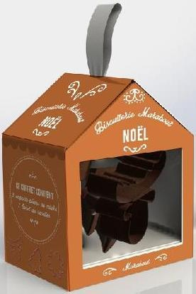 La fabrique à biscuits Noël. Coffret avec 3 emporte-pièces et 1 livret de recettes