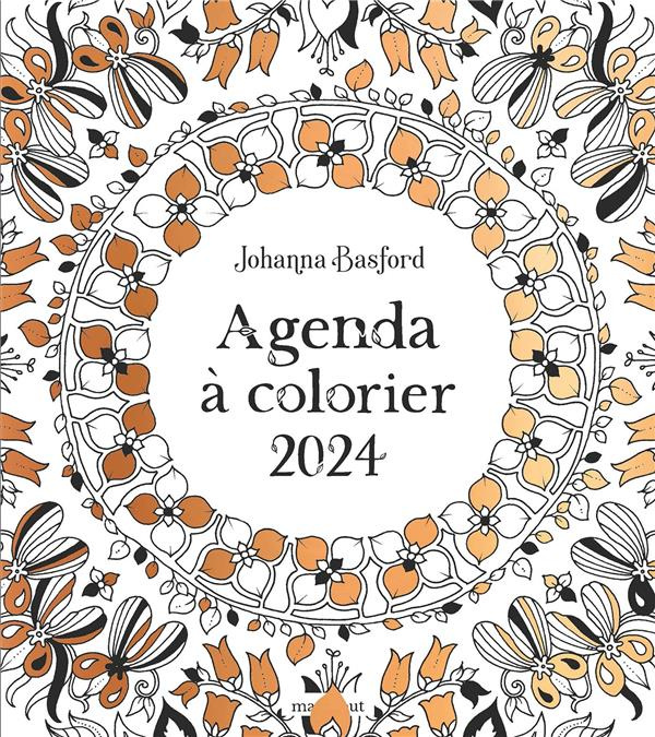 Agenda à colorier. Edition 2024