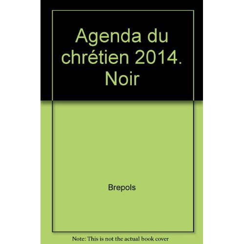 Agenda du chrétien 2014 (noir)