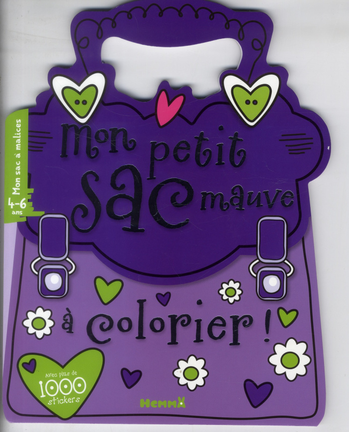 Mon petit sac mauve à colorier ! 4-6 ans