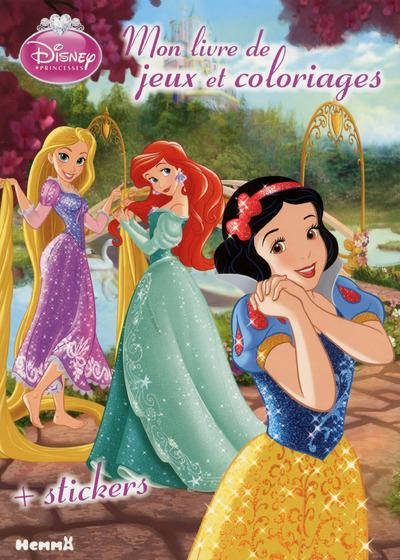 Disney princesses, mon livre de jeux et coloriages