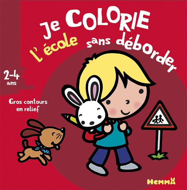 Je colorie l'école sans déborder