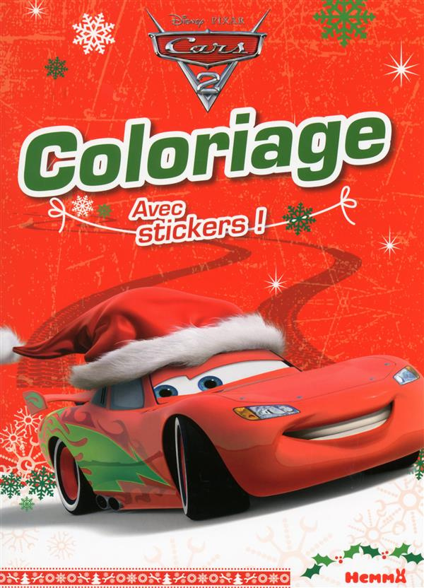 Cars 2. Coloriage avec stickers