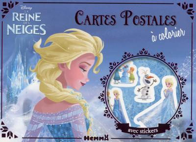 La reine des neiges. Cartes postales à colorier