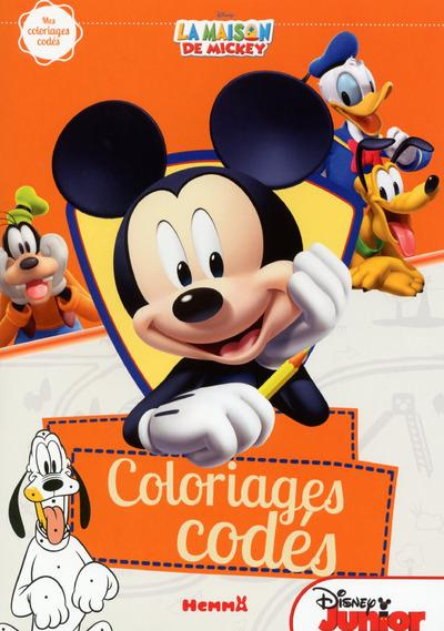 Coloriages codés La maison de Mickey
