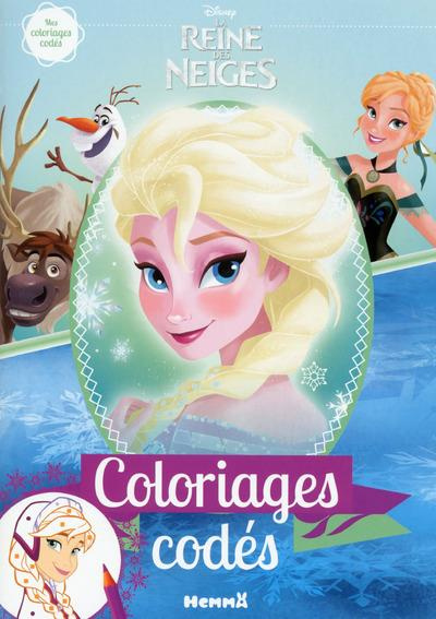 Coloriages codés, la reine des neiges