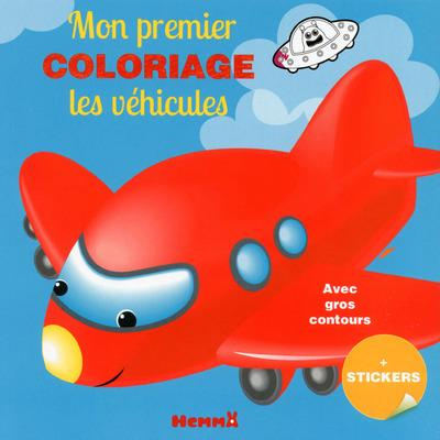 Mon premier coloriage les véhicules. Avec gros contours   stickers