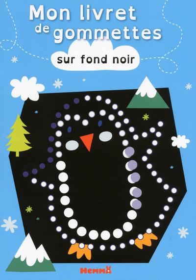Mon livre de gommettes sur fond noir