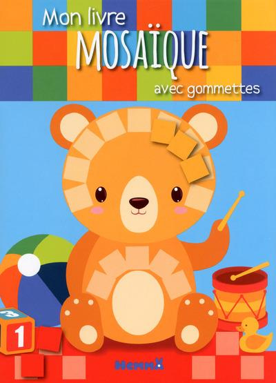 Mon livre mosaïque avec gommettes. Ours