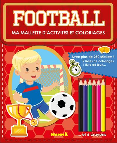 Football. Ma mallette d'activités et coloriages avec 6 crayons