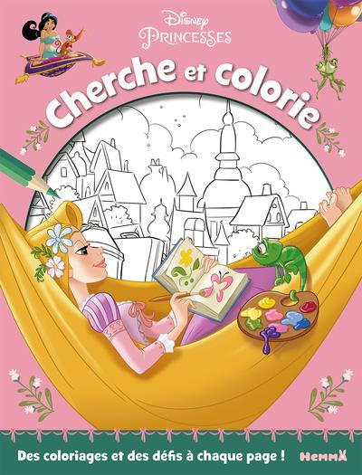 Disney princesses. Des coloriages et des défis à chaque page !