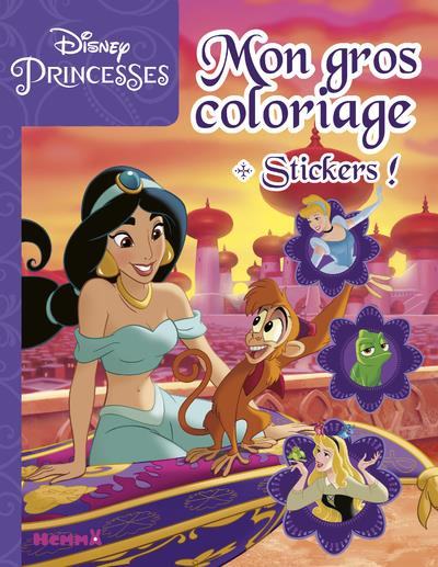 Mon gros coloriage Disney princesses   stickers !