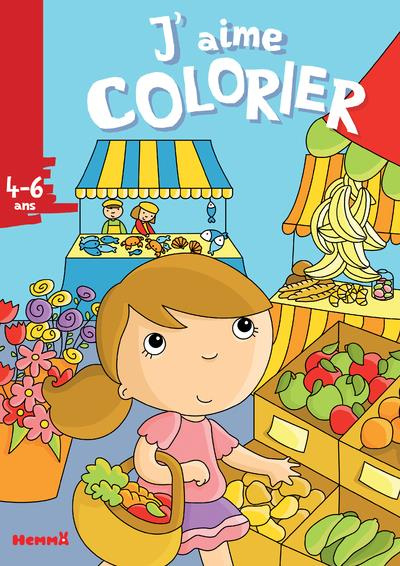 J'aime colorier Marché
