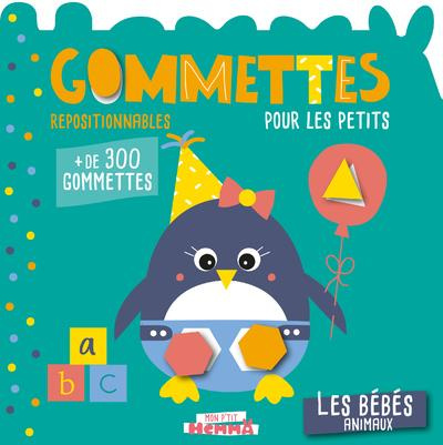Les bébés animaux. Gommettes pour les petits repositionnables   de 300 gommettes