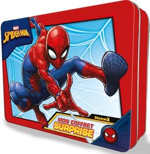 Marvel Spider-Man. Mon coffret surprise. Avec 1 feuille de tatouages, 5 pages d'autocollants, 1 masq