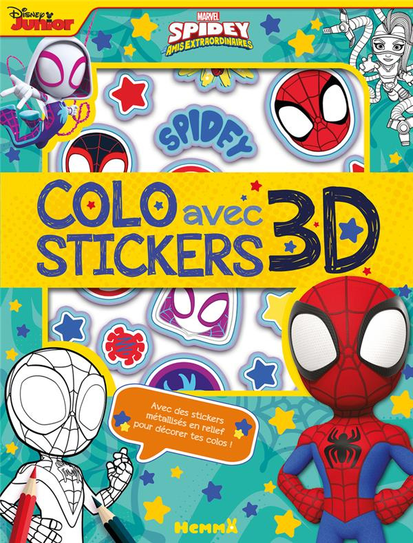 Spidey et ses amis extraordinaires. Colo avec stickers 3D