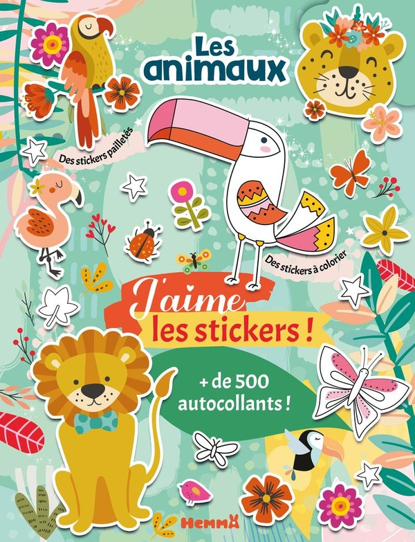 Les animaux.   de 500 autocollants !