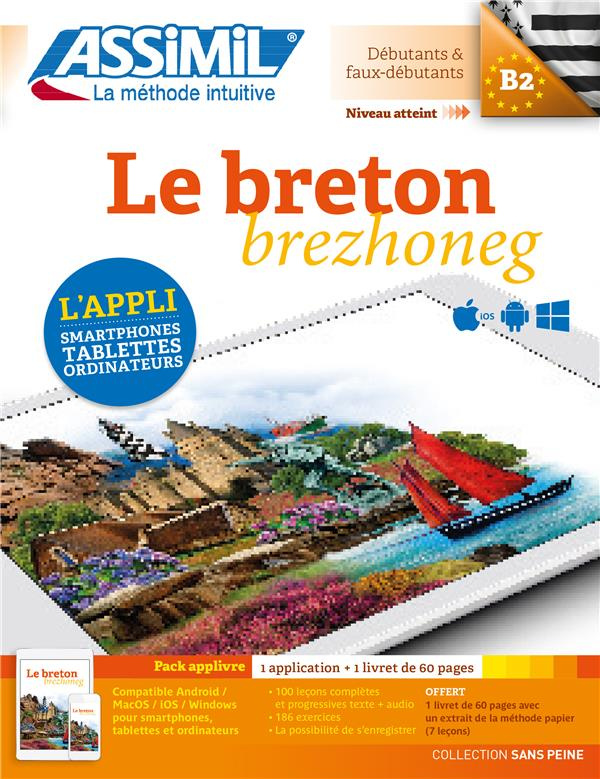 Le breton B2 Débutants & faux-débutants. Pack applivre : 1 application   1 livret de 60 pages